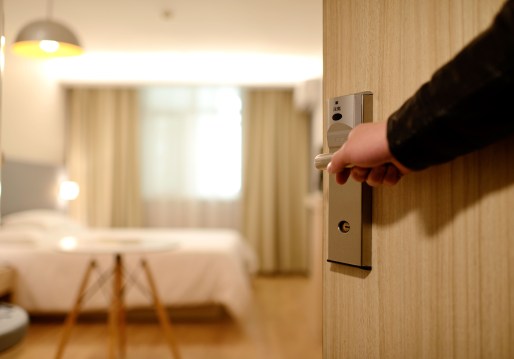 Concierge Hotel Door Stock Image
