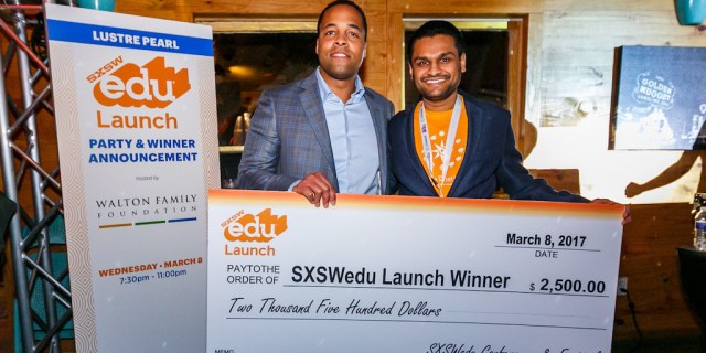 Launch Startup Competition Winner, The Whether powered by Better Weekdays, Founder & CEO, Chris Motley and Co-Founder Kunal Parbadia.