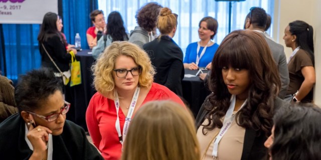 SXSW EDU 2017 EdTechWomen Meet Up lead by Margaret Roth. Photo by Robert Santos.