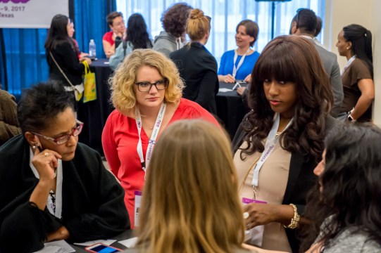 SXSW EDU 2017 EdTechWomen Meet Up lead by Margaret Roth. Photo by Robert Santos.