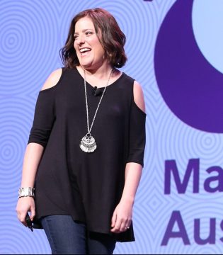 Sara Goldrick-Rab at SXSW EDU 2017 for her talk, Paying the Price. Photo by Randy & Jackie Smith.