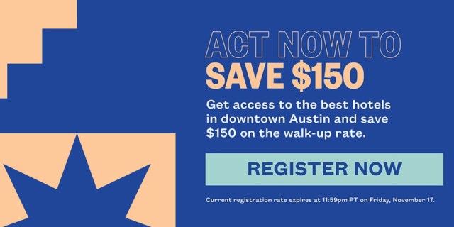 SXSW EDU Registration Reminder.