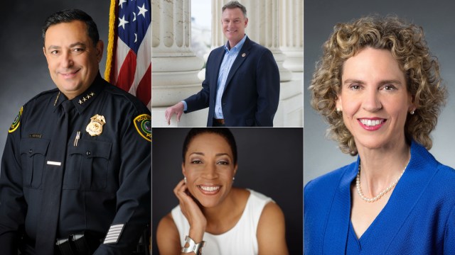 Art Acevedo, Lecester Johnson, Scott Peters and Jennifer Roberts - 2018 SXSW EDU Policy Forum speakers.