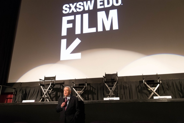 SXSW EDU Film 2018, Fail State introduction by Dan Rather. Photo by Steve Rogers. SXSW EDU Film 2018, Fail State introduction by Dan Rather. Photo by Steve Rogers.