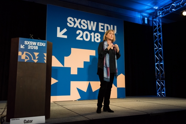 SXSW EDU 2018 Featured Speaker, Karen Cator. Photo by Amanda Stronza. SXSW EDU 2018 Featured Speaker, Karen Cator. Photo by Amanda Stronza.