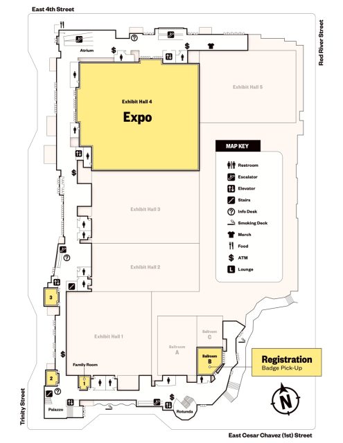 Austin Convention Center (1st Floor) Austin Convention Center (1st Floor)