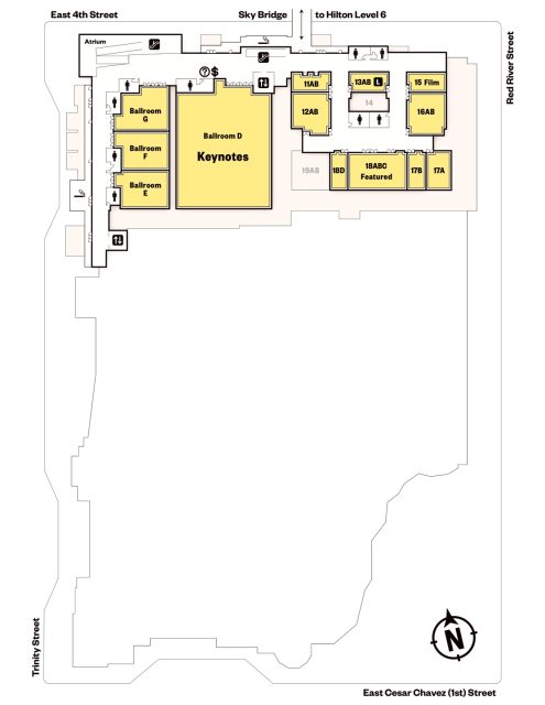 Austin Convention Center (4th Floor) Austin Convention Center (4th Floor)