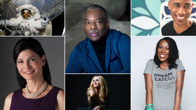Clayton Anderson, LeVar Burton, Kamau Bobb, Lily Eskelsen Garcia, Lee Ann Womack, and Alicia Levi