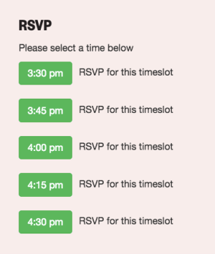 SXSW EDU RSVP in schedule
