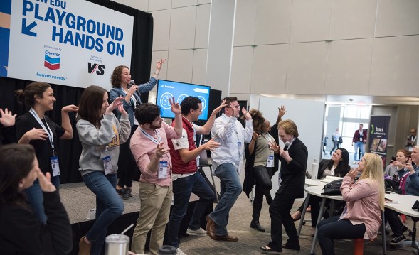 SXSW EDU 2018 Expo Playground Stage photo by Alejandro Mendoza