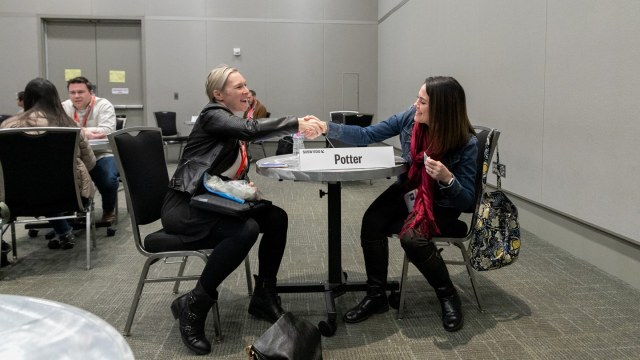 SXSW EDU 2019 mentor meeting with Kari Potter.