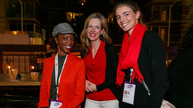 Networking at SXSW EDU 2017. Photo by Diego Donamaria.