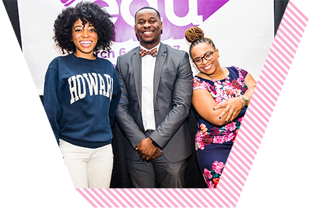 SXSW EDU 2017 attendees posing.