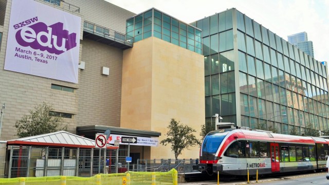 Austin train at SXSW EDU 2017.
