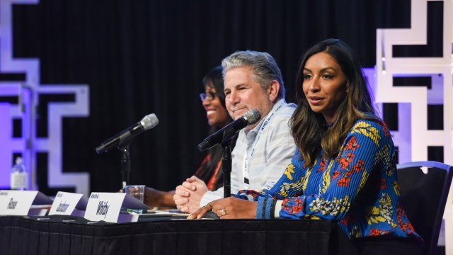 Student Startup competition judges Crystal Rose, Mitch Jacobson, and Deborah Whitby at SXSW EDU 2018.