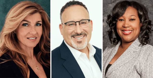 Connie Britton, Secretary Miguel Cardona, and Dr. Tinisha Parker