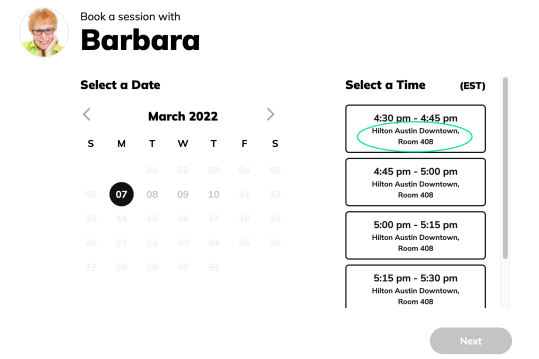 In-Person Mentor Session