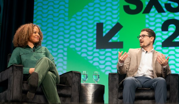 Antonia Hylton and Mike Hixenbaugh – SXSW EDU 2022 – Photo by Steve Rogers
